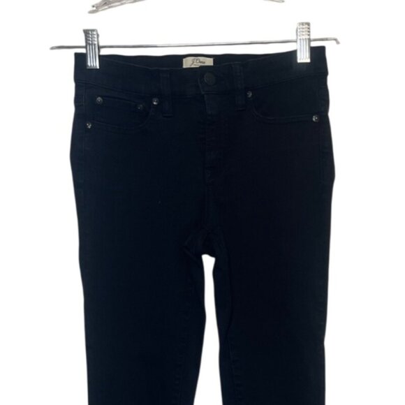 J Crew 8" Toothpick Skinny Jeans Womens Size 26 Waist Black High Rise - Picture 4 of 10